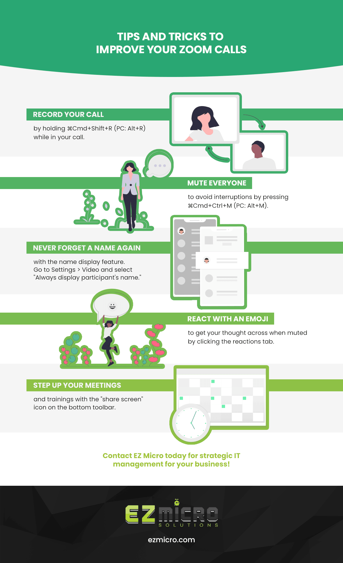 Infographic: Tips and Tricks to Improve Your Zoom Calls