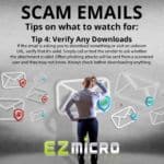 Scam Emails: Verify Any Downloads
